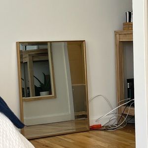 Gold rectangle mirror